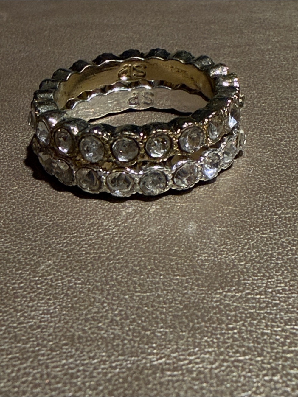 Gold/Silver Crystal Eternity Stack Rings - Women Jewelry
